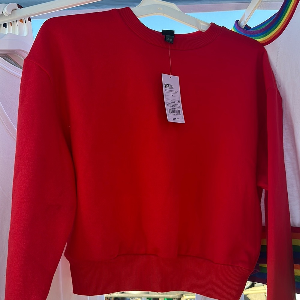Red wild fable sweater